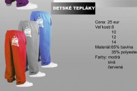 Detské tepláky